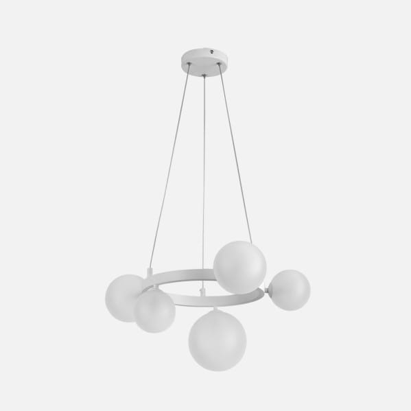 Lampara Lozolla 5xg9 Blanca Regx52x52cm