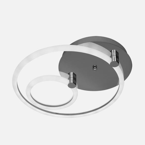 Plafon 37w 3000k, 4000k, 6500k Cromo Alya 9x44x40cm  4995 Lm Regulable, Memoria y C. Remoto