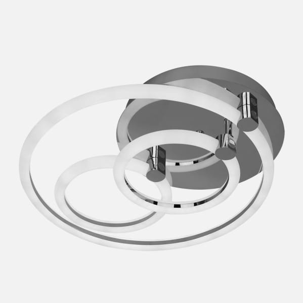 Plafon 68w 3000k, 4000k, 6500k Cromo Alya 10x44x40cm 9180Lm Regulable, Memoria y C. Remoto