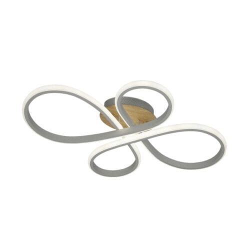 Plafon Bandeira 88w 3000-4000-6500k Blanco/haya 9680  Lm C/remoto,memoria Y Reg.intensidad 12x60x43cm