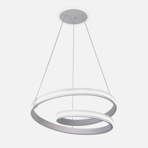 Colgante Luster Blan 129w 3000-4000-6000k 10920lm  C/luz Ambiente Remoto Y Reg.intensidad Regx54x54cm