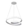 Colgante Luster Blan 129w 3000-4000-6000k 10920lm  C/luz Ambiente Remoto Y Reg.intensidad Regx54x54cm