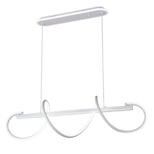 Colgante Yupi Blanco 149w 3000-4000-6000k 13572lm  C/luz Ambiente Remoto Y Reg.intensidad Regx97x25cm