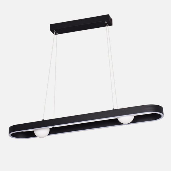 Colgante Fermoselle 24w+6w 4000k Negro Regx87,5x15  Cm 2550lm