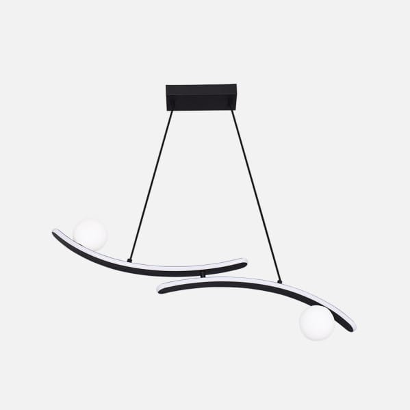 Colgante Fermoselle 24w+6w 4000k Negro Regx82x9  Cm 2550lm