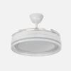 Ventilador Dc Cerrato Blanco 59w 4aspas Desplegables 107d 6980lm 6vel 3000k,4000k,6000k, Remoto+reg.intens.+temporizador+memoria