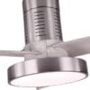 Ventilador Dc Pax 40w 3200lm Niquel 3 Aspas Gris 32x139d 3000-4000-6000k  C/remoto, Memoria Y Temporizador