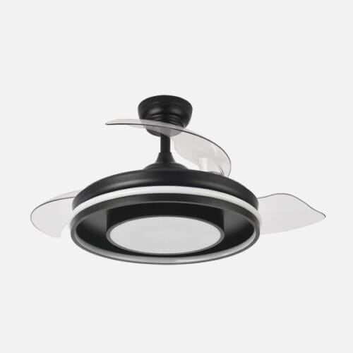 Ventilador Dc Pitufo 57w Nergro 3asp107d 3990lm Rgb +3000-4500-6500k Reg.intensidad+remoto+memo+temporiz