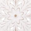 249085-4 Adorno de Mesa Mandala en Madera Calada Blanca | 40x48 cm