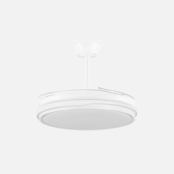 Ventilador Dc Tempano Blanco 59w 4aspas 106d 6980lm 6vel 3000k,4200k,6500k, Reg.intensidad+Remoto+temporizador+memoria 26