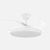 Ventilador Dc Tempano Blanco 59w 4aspas 106d 6980lm 6vel 3000k,4200k,6500k, Reg.intensidad+Remoto+temporizador+memoria 26