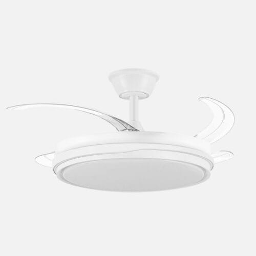 Ventilador Dc Tempano Blanco 59w 4aspas 106d 6980lm 6vel 3000k,4200k,6500k, Reg.intensidad+Remoto+temporizador+memoria 26