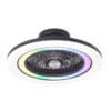 Ventilador Dc 50+7w Antartida Negro 5asp 58d 5400lm 3000-4500-6500k+rgb Remo+r.intensidad+memoria+temporizador