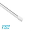 Carril Para Foco Pindal Blanco 1m  2 Hilos 2x100x3,5 Cm