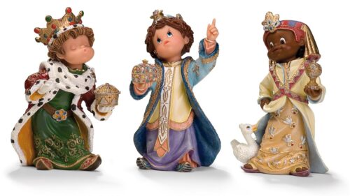 Adoración (Pequeños Tesoros), pieza de belén Nadal ref. 746222: los tres Reyes Magos de la colección Pequeños Tesoros