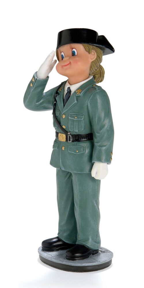 En el desfile (Peq. - Ella), figura de colección Nadal ref. 746712S: una niña con el uniforme de gala de la Guardia Civil