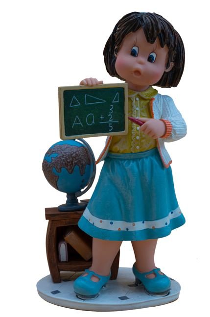Mi maestra preferida (Peq.), figura de colección Nadal ref. 746753: una maestra con su pizarra