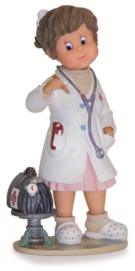 Ya soy médica (Peq.) – Nadal 746730 Ya soy médica (Peq.), figura de colección Nadal ref. 746730: una niña médica con bata